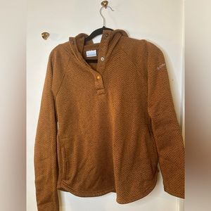 Columbia Fleece Sweater Mustard color